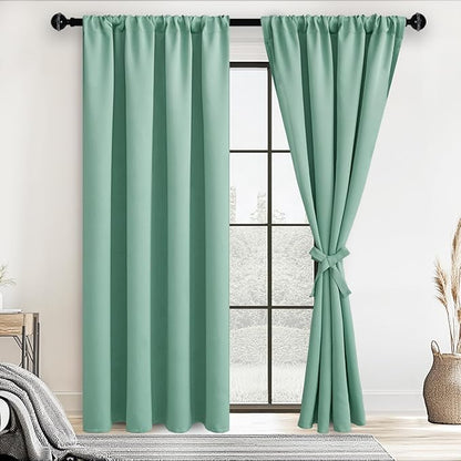 JIUZHEN Blackout Curtains for Bedroom– Thermal Insulated, Noise Reducing Room by JIUZHEN