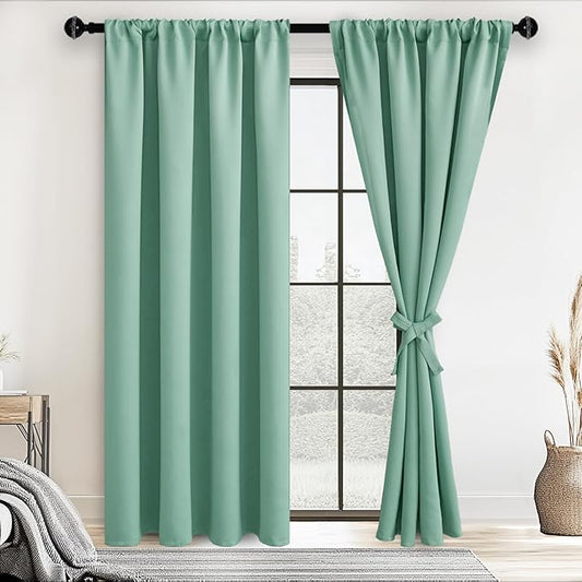 JIUZHEN Blackout Curtains for Bedroom– Thermal Insulated, Noise Reducing Room by JIUZHEN