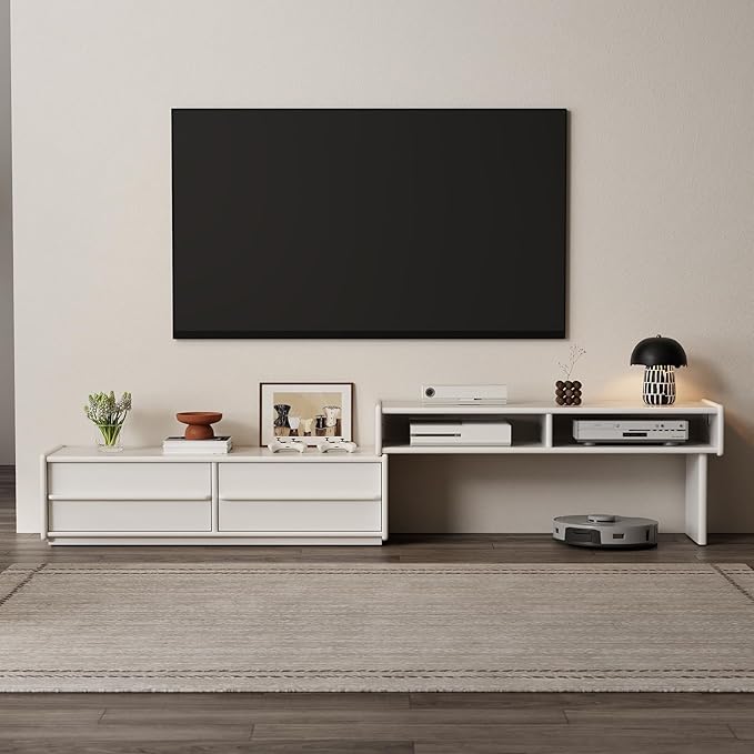 YQJJGL Solid Wood TV Stand for TVs up to 65 Inch， Walnut TV Stand by YQJJGL