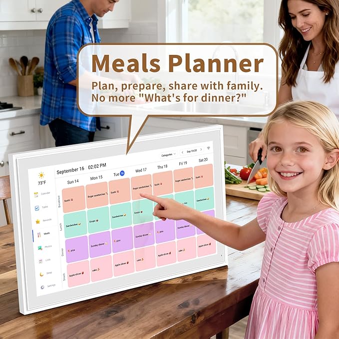 Canupdog 21.5 Inch Digital Calendar, Electronic Planner & Chore Chart - Image 6