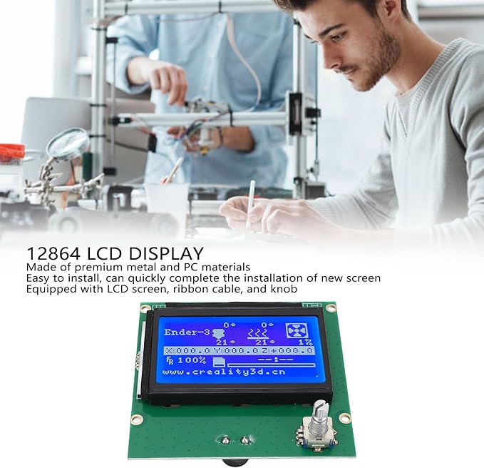 LCD Graphic Smart Display Control Board, LCD Control Module, 12864 Blue Control - Image 2