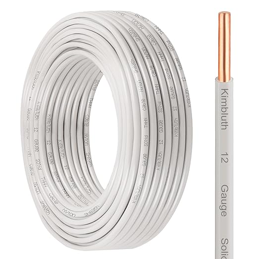 THHN Wire 12 Gauge 25 FT OFC Electrical Wire, 12 AWG Solid Copper Wire Rated up by SimpleandPractical