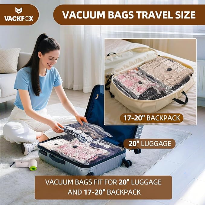VACKFOX Travel Vacuum Storage Bags - Image 4