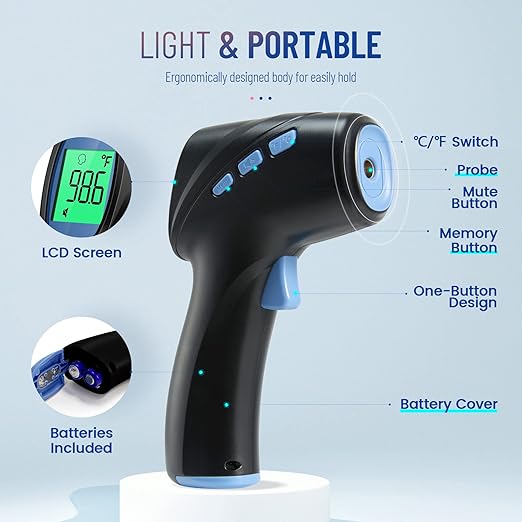Forehead Thermometer for Adults and Kids, Digital Infrared Thermometer - Image 4