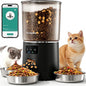 Automatic Cat Feeder for 3 Cats, 6L/25 Cup Cat Food Dispenser by Vacqueen
