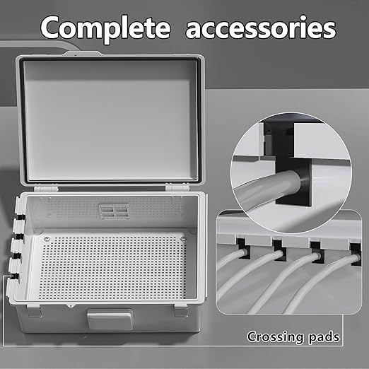 Electrical Junction Box, Ventilated Design, Cable Grommets, Indoor/Outdoor Use - Image 4