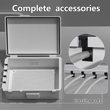Electrical Junction Box, Ventilated Design, Cable Grommets, Indoor/Outdoor Use - Image 4