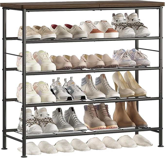 SUOERNUO Shoe Rack Organizer 5 Tier by MAKELIFESIMPLE