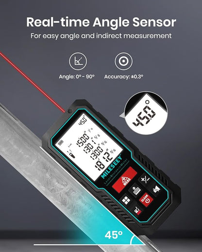Laser Measure Device, MiLESEEY 393ft Digital Laser Tape Measure - Image 4