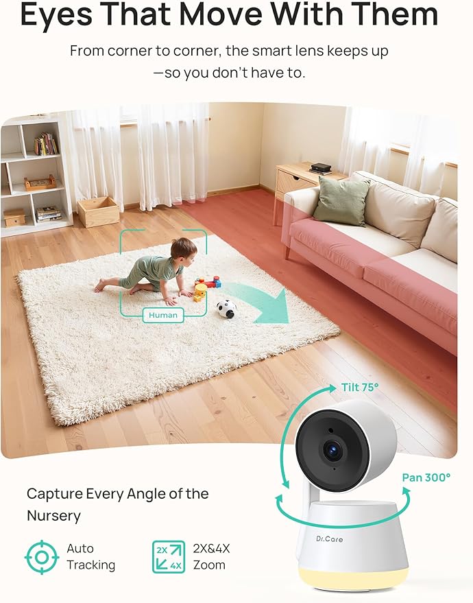 Dr.Care LumiView Plus Smart WiFi Baby Monitor - Image 6