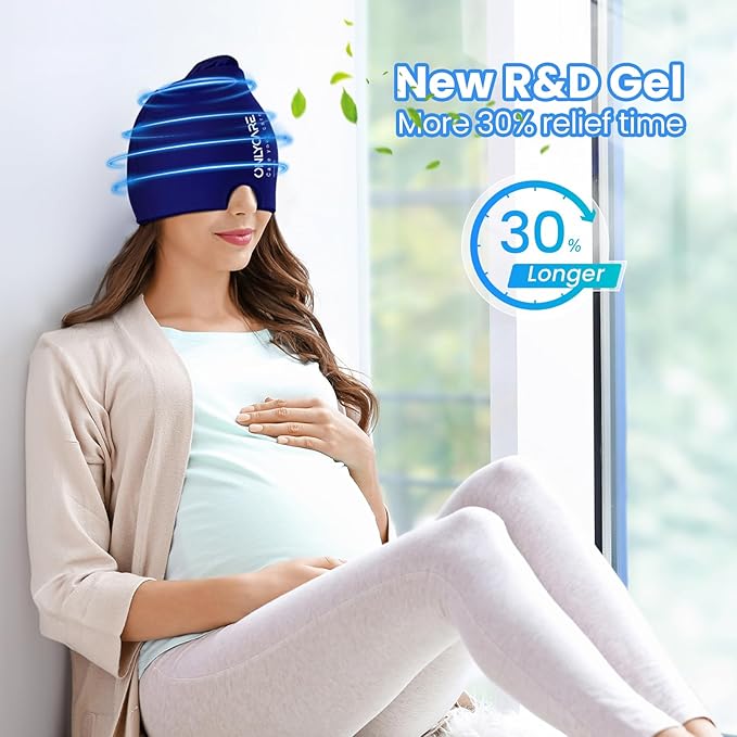 ONLYCARE Migraine Relief Cap, Upgraded Odorless Headache Relief Cap Mask - Image 3