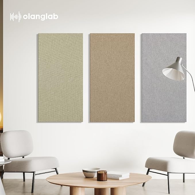 Olanglab Acoustic Panels 2 Pack, Fabric Wrapped Sound Proof Foam Panels - Image 9