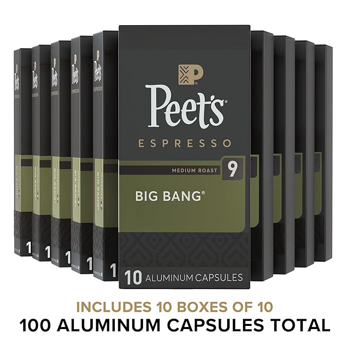Peet's Coffee, Medium Roast Espresso Capsules, Compatible - Image 2