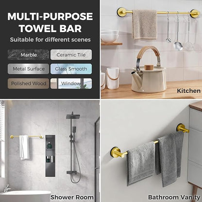 Adjustable Suction Cup Towel Bar - Image 5