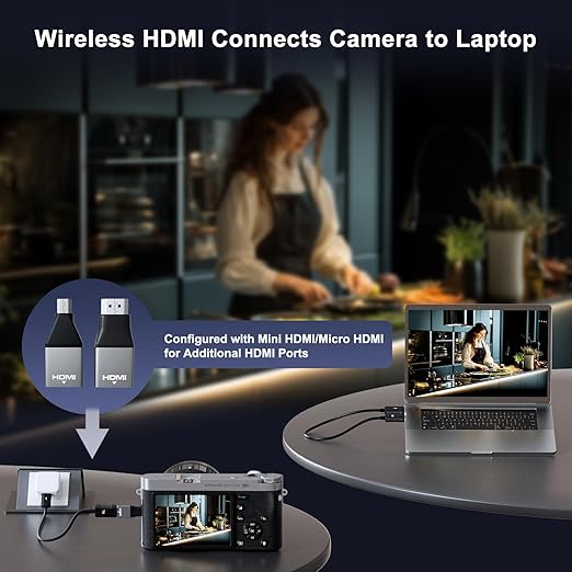 Anytrox Wireless HDMI Transmitter and Receiver 4K Decode 1080P Output, HDMI - Image 5