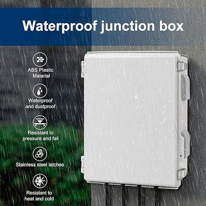 Electrical Junction Box, Ventilated Design, Cable Grommets, Indoor/Outdoor Use - Image 2