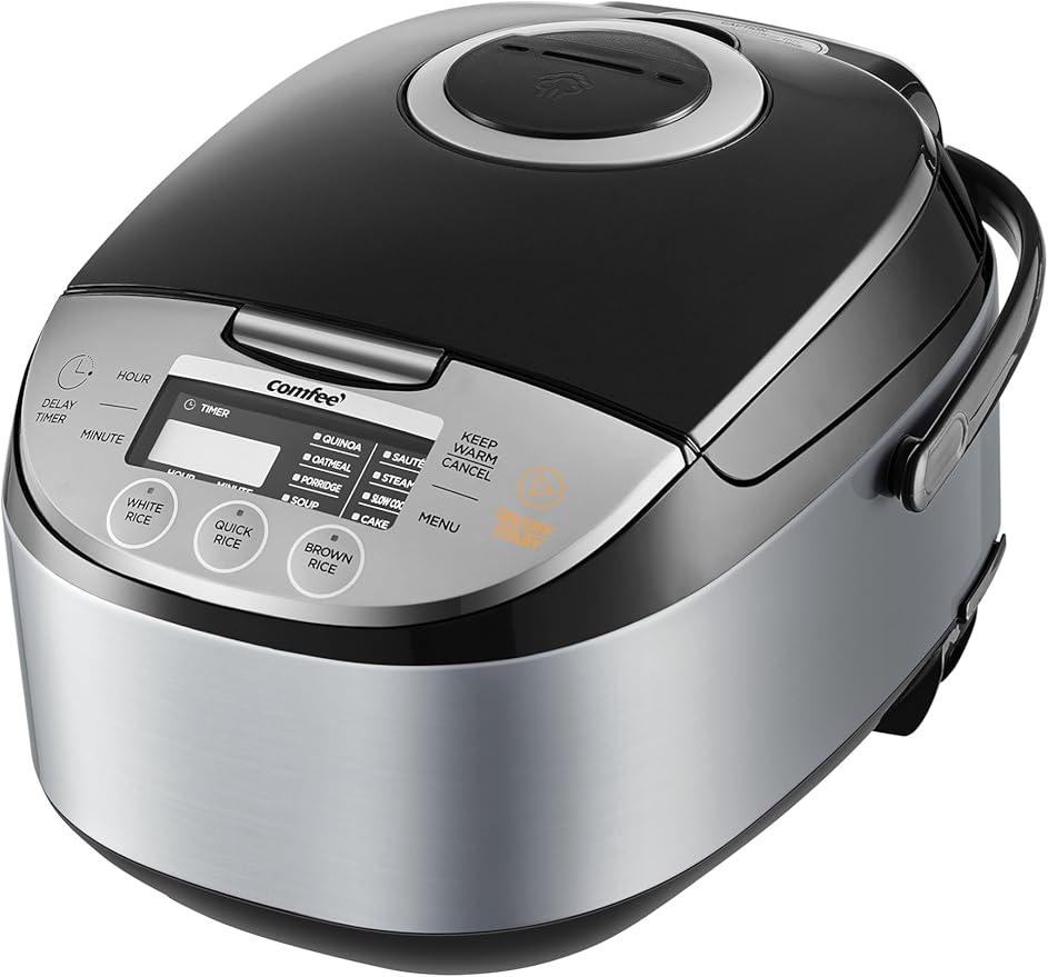 COMFEE' Rice Cooker 12 Cups Cooked/6 Cups Uncooked, Portable Non-Stick Rice by COMFEE