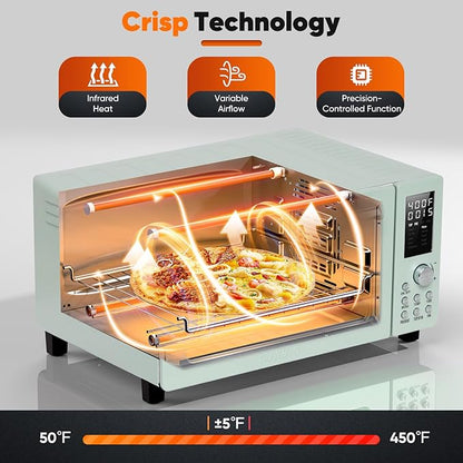 Nuwave Bravo Pro Smart 21QT Toaster Oven Air Fryer Combo, Convection Oven - Image 4