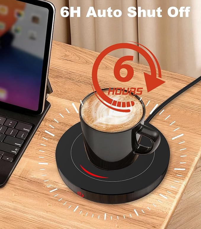 Kepwam Coffee Mug Warmer for Desk, 3-Temp Fast Heating Cup Warmer - Image 4