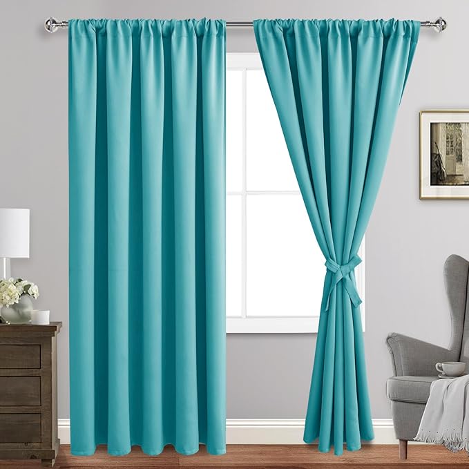 JIUZHEN Blackout Curtains for Bedroom by JIUZHEN
