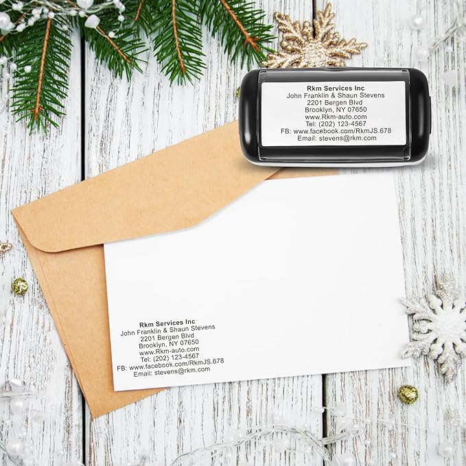 XX-Large Size Custom Self-Inking Stamp Customized Return Address Stamp - Image 4