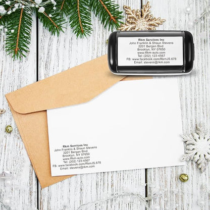 XX-Large Size Custom Self-Inking Stamp Customized Return Address Stamp - Image 4