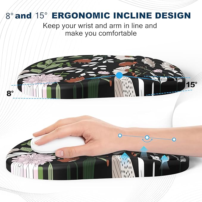 Ergonomic Mouse Pad and Keyboard Wrist Rest - Image 3