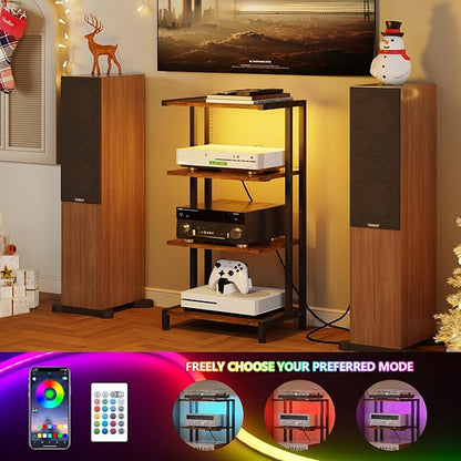 X-cosrack 16.5" Small 4-Tier AV Media Stand - Image 7
