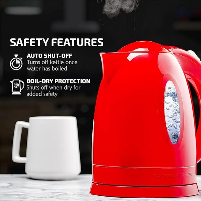 OVENTE Electric Kettle, 1.7L Fast Boiling Water Heater - Image 2