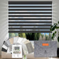 Zebra Shade Fabric Samples, Dual Layer Sheer Roller Shade Fabric Swatch