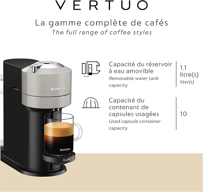 Nespresso Vertuo Next Coffee and Espresso Maker by Breville, - Image 4