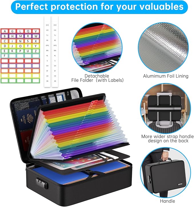 ENGPOW 5200℉ Soft Case Fireproof Document Box - Image 8