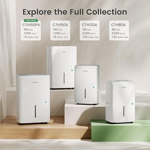 Waykar 6, 000 Sq. Ft. Energy Star 120 Pint Dehumidifier - Image 9