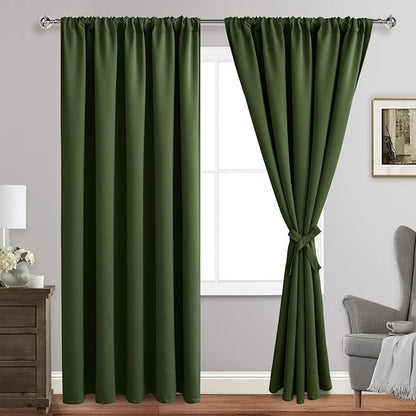 JIUZHEN Blackout Curtains for Bedroom by JIUZHEN