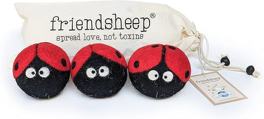 Friendsheep Wool Dryer Balls, Organic Reusable Fabric Softener Alternative by Friendsheep