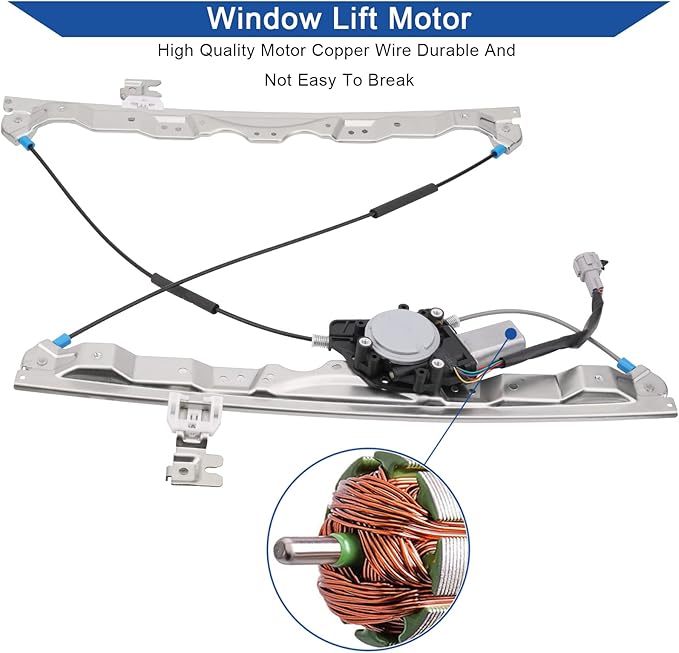 Obaee 748-525 Front Right Passenger Side Power Window Lift Regulator - Image 4