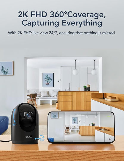 GNCC Indoor Security Camera, 2K Cameras - Image 5