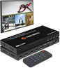 J-Tech Digital 4K HDMI Multiviewer Switch 4 in 1 Out, 4x1 4K 30Hz HDMI Quad by J-TechDigital
