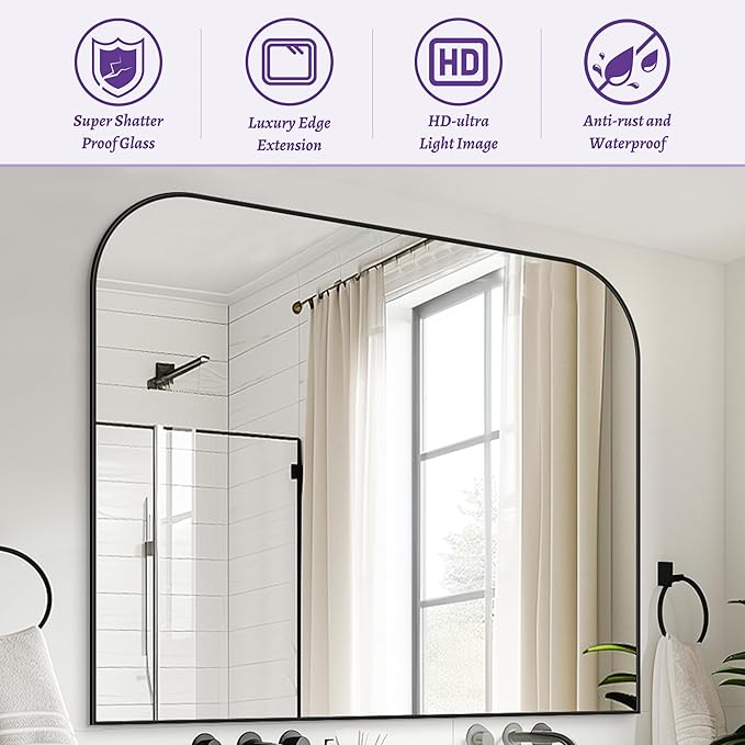 Bathroom Mirror, Wall Mirrors, Bathroom Vanity Mirror - Image 6
