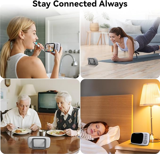 No WiFi Baby Monitor with Camera and Audio, Lag-Free Connection, Plug & Play - Image 3