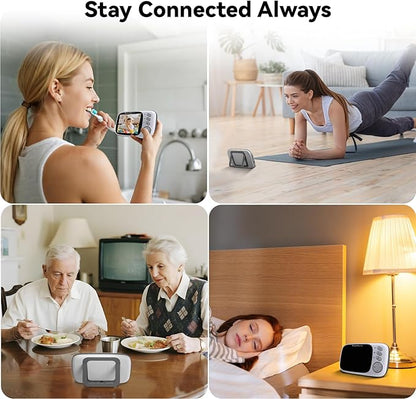 No WiFi Baby Monitor with Camera and Audio, Lag-Free Connection, Plug & Play - Image 3
