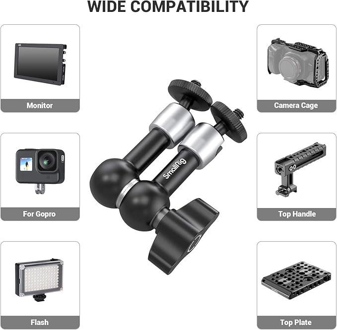 SmallRig 5.5 Inches Adjustable Friction Articulating Magic Arm, - Image 5