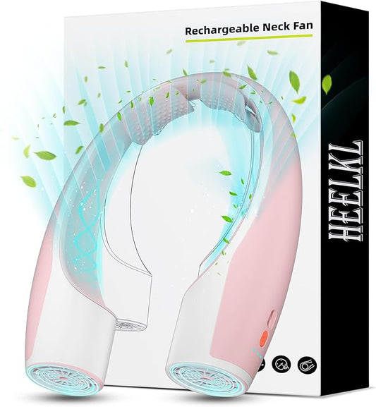 AI Neck Fan, 4 Speeds Adjustable Portable Personal Fan Rechargeable, 4000 mAh by Unknown