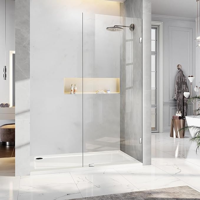 Bathroom Shower Glass Door 34 * 74" by Unknown