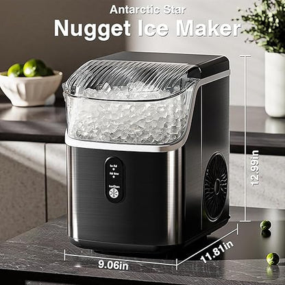 Antarctic Star Nugget Ice Maker Countertop, Chewable Nugget Ice Machine - Image 4