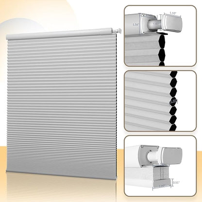 Boolegon No Drill Motorized Cellular Blinds - Image 8