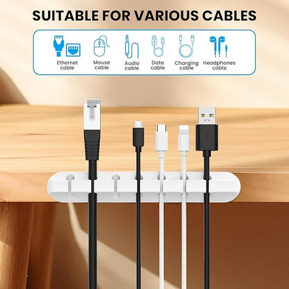 AhaStyle Cable Clips, 3 Pack Cord Holders Cable Organizer Self Adhesive Cord - Image 2