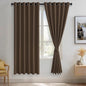 JIUZHEN Brown Blackout Curtains by JIUZHEN