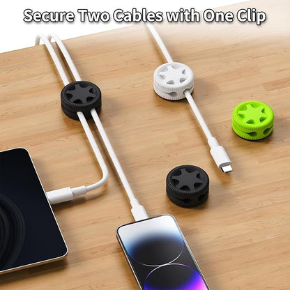 XenovaX 6 Pack Cord Organizer Clips - Image 2