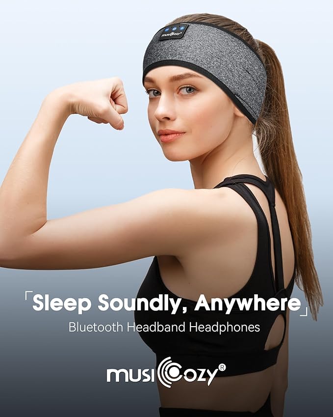 MUSICOZY Bluetooth 5.4 Sleep Headphones Sports Headband Headphones, Wireless - Image 3